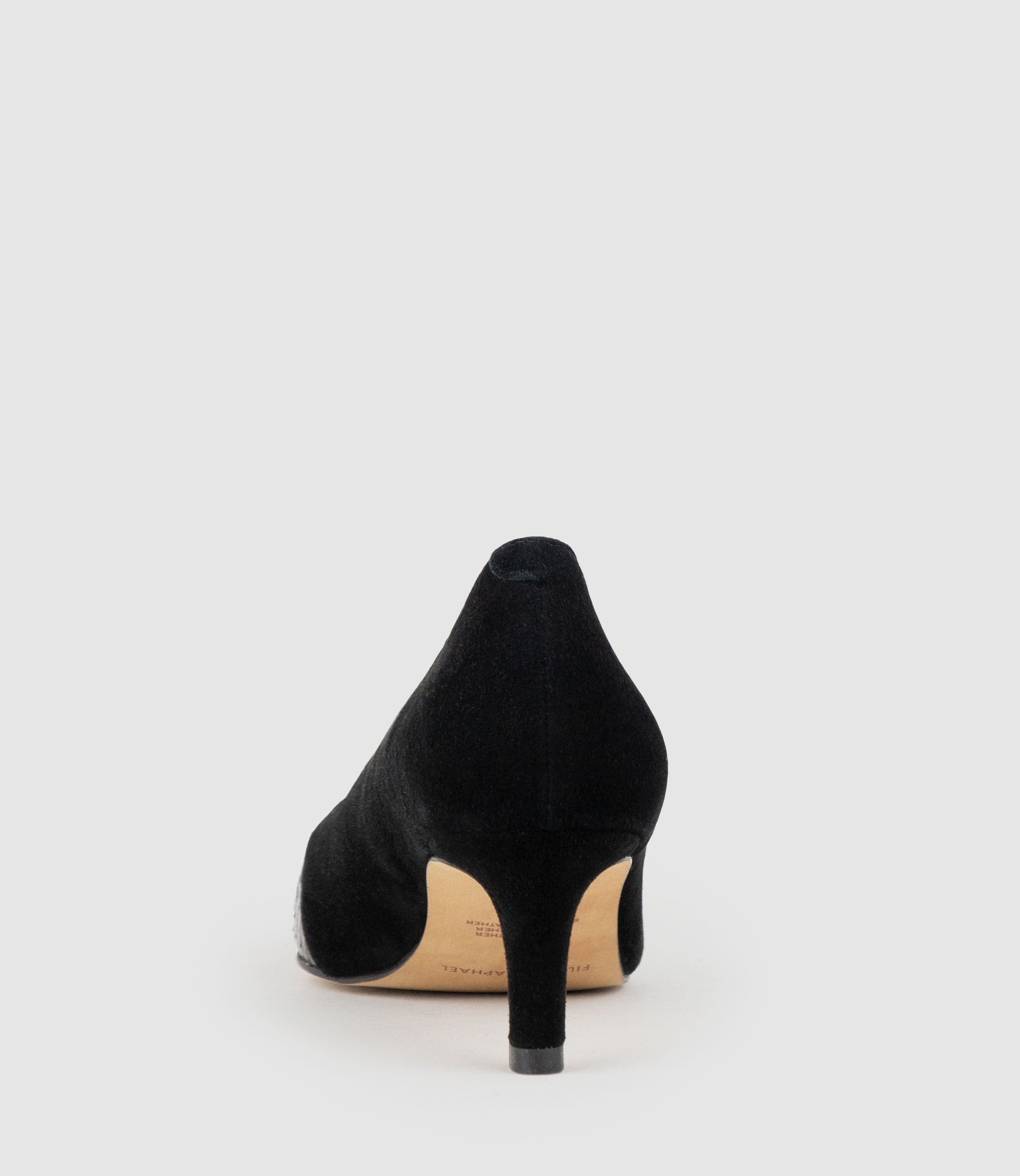 ALIRA55 Snake Combination Pump in Black Suede Combination - Edward Meller