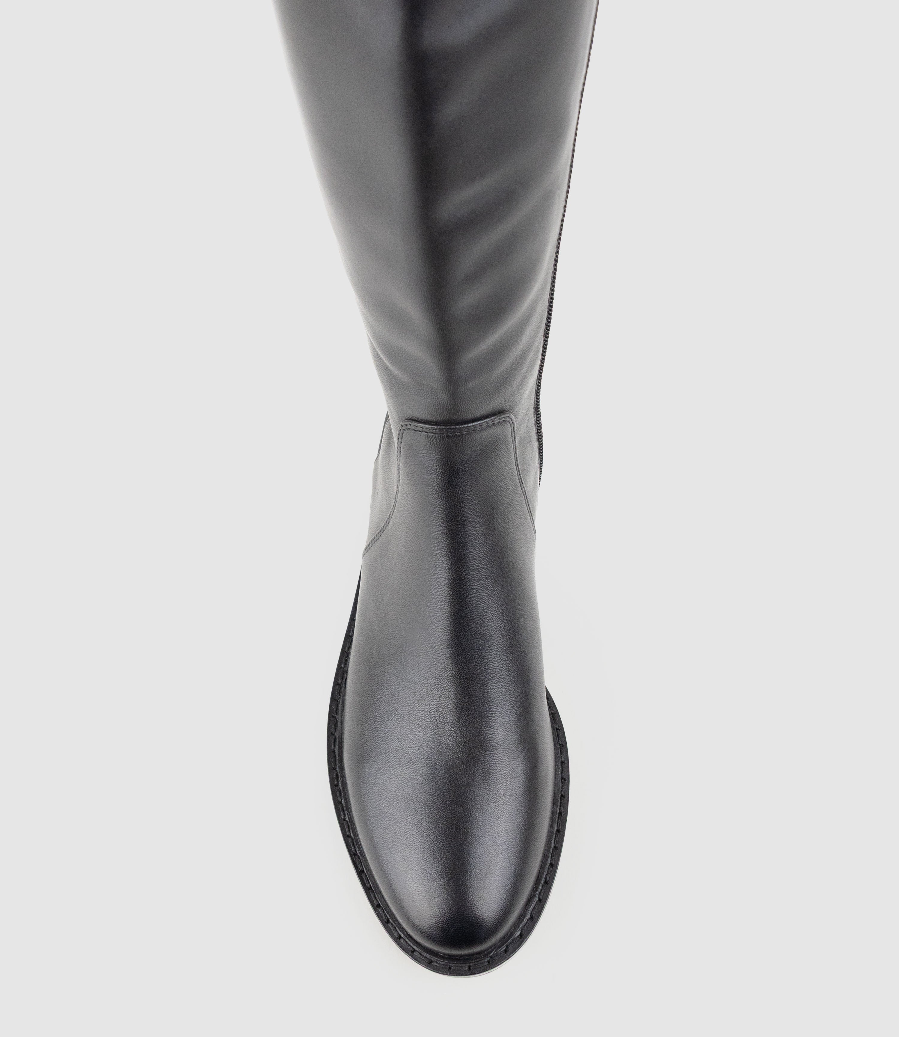 VALOR30 Knee High Stretch Back Boot in Black