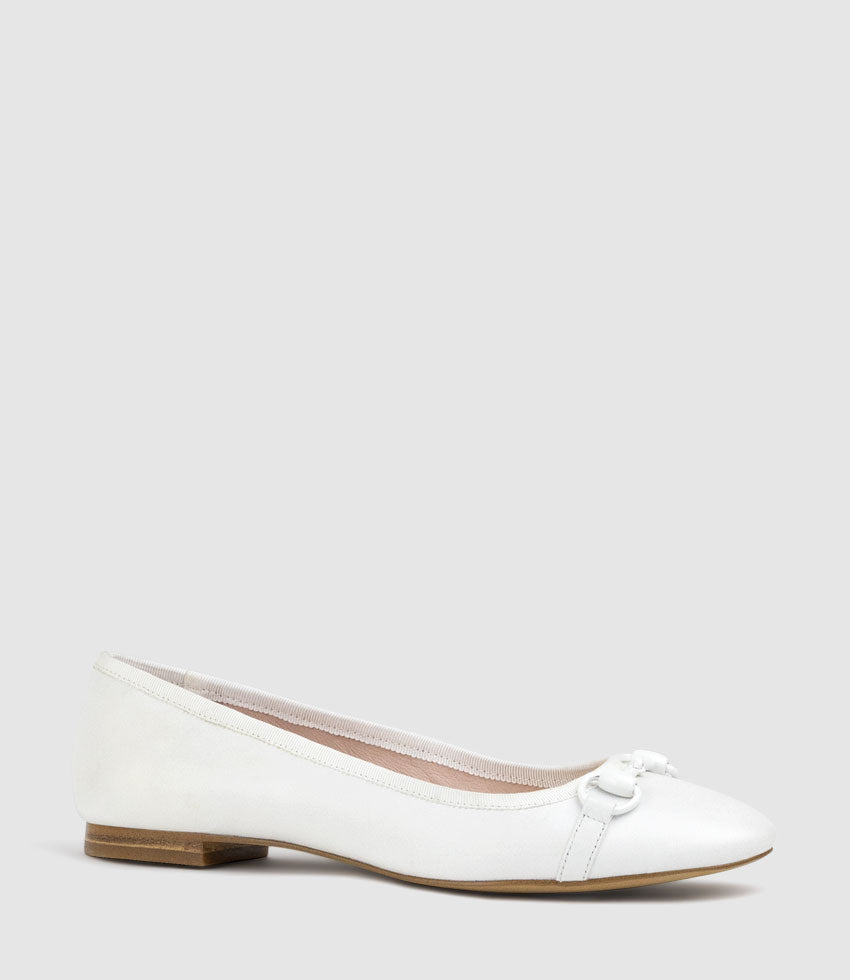 FINITY Classic Ballet with Tonal Trim in Offwhite - Edward Meller