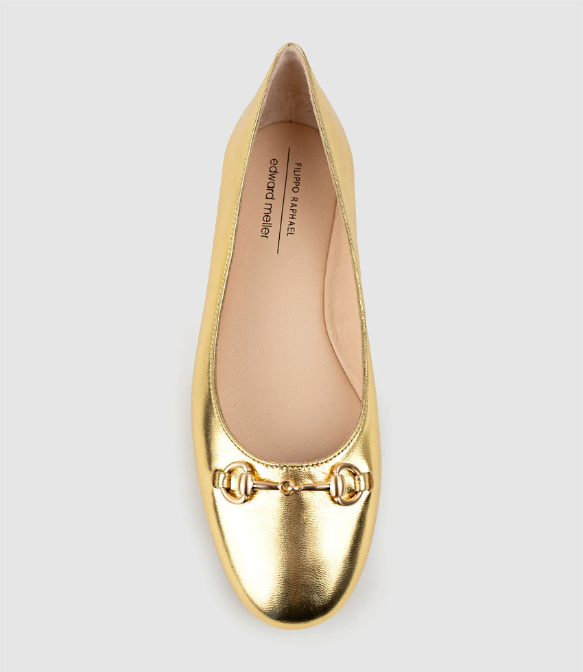 FRIA Ballet with Hardware in Aged Gold