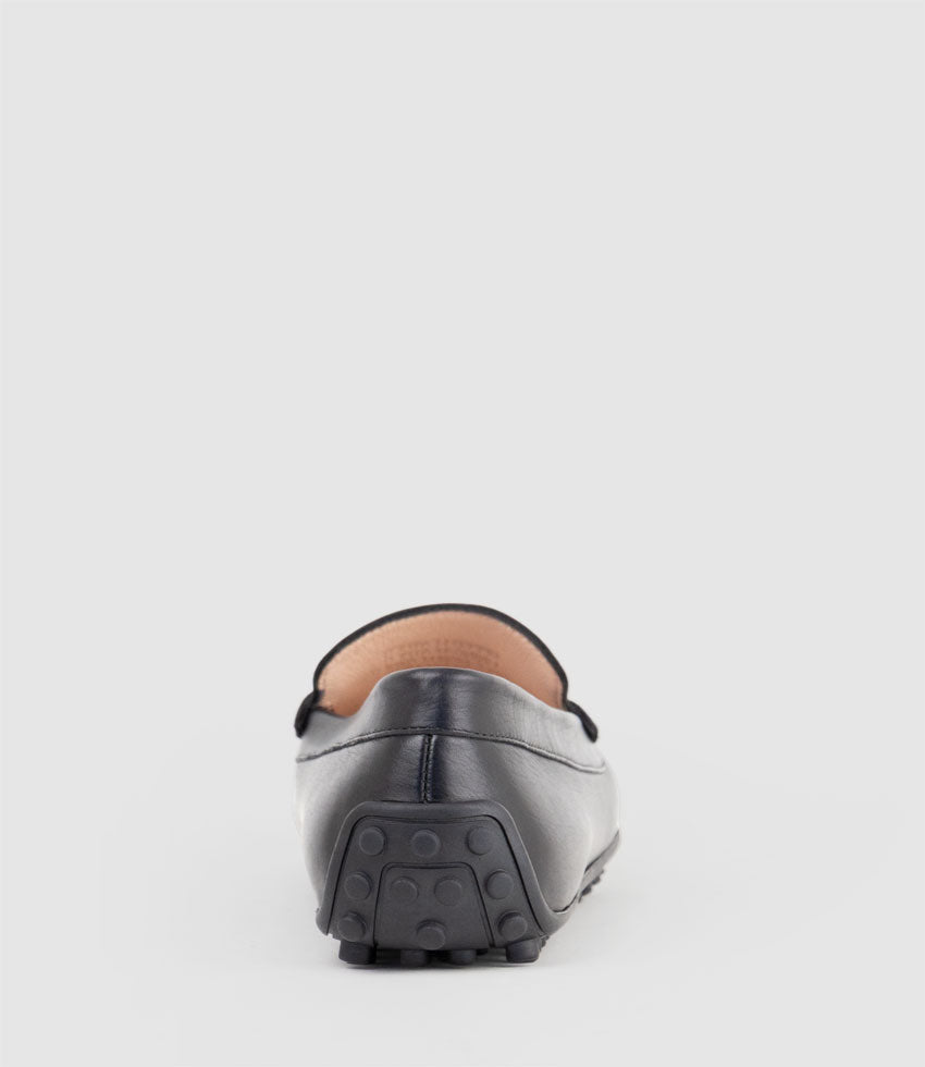 GALLEY Moccasin in Black Calf - Edward Meller