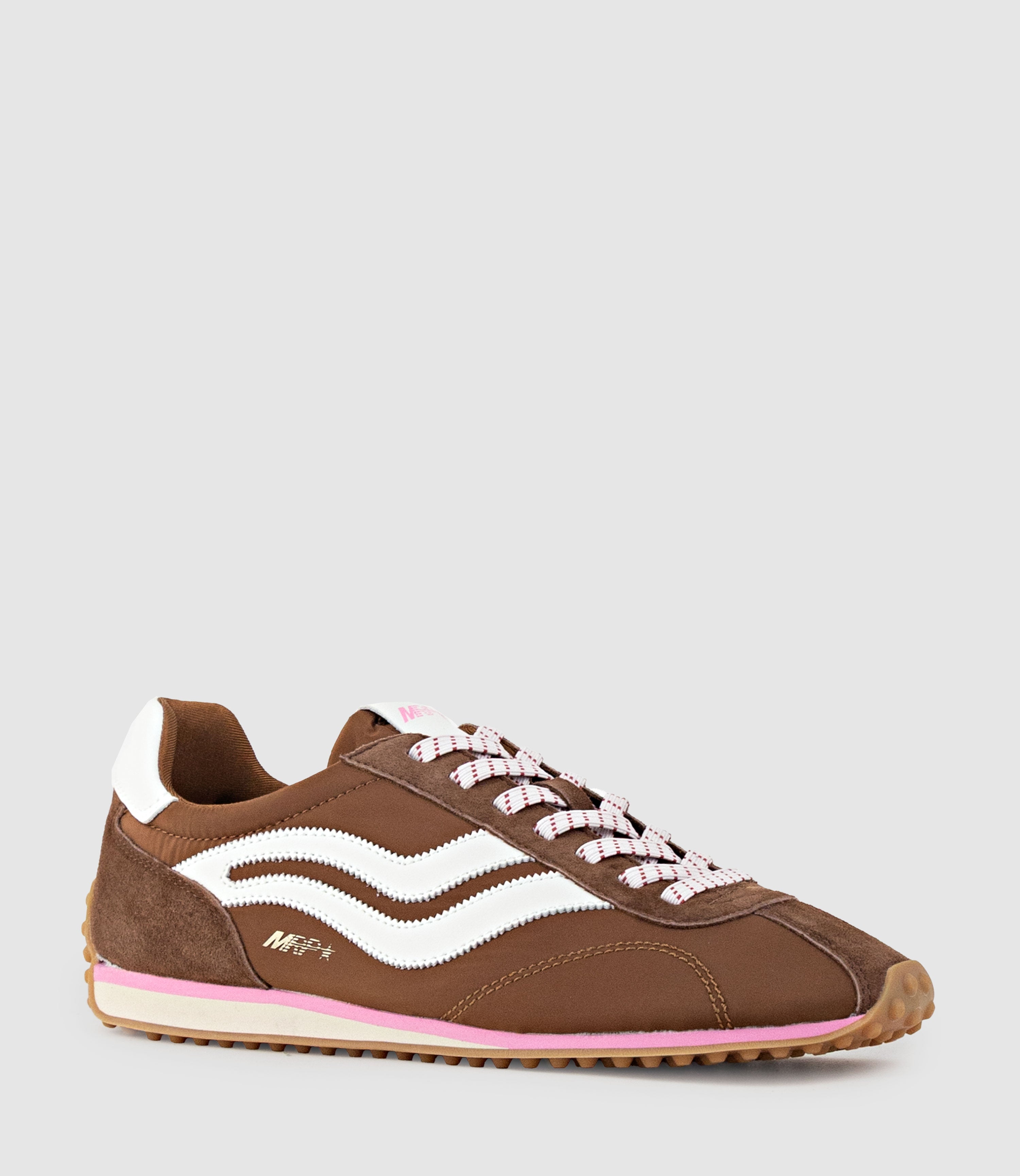 JAMILLA Wave Sneaker in Chocolate Combo - Edward Meller