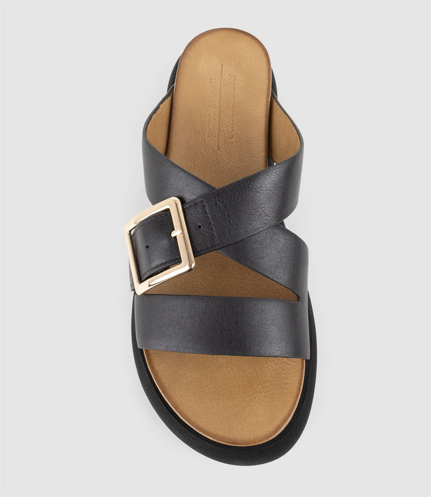 KACEY Crossover Slide on Unit in Black - Edward Meller