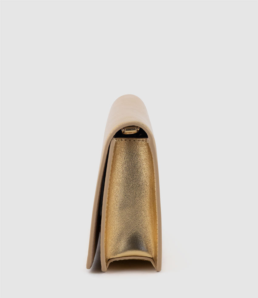 NYX Evening Bag in Aged Gold - Edward Meller