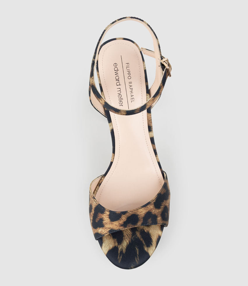ROYAL100 Platform Sandal in Animal Silk - Edward Meller