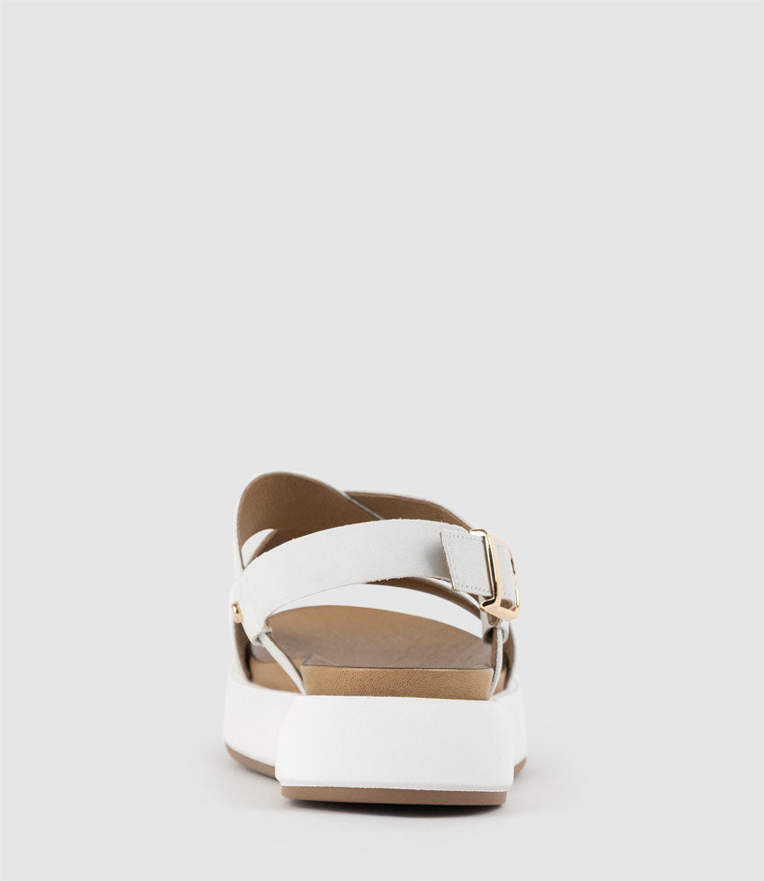 SARILLA Crossover Sandal on Unit in Offwhite - Edward Meller