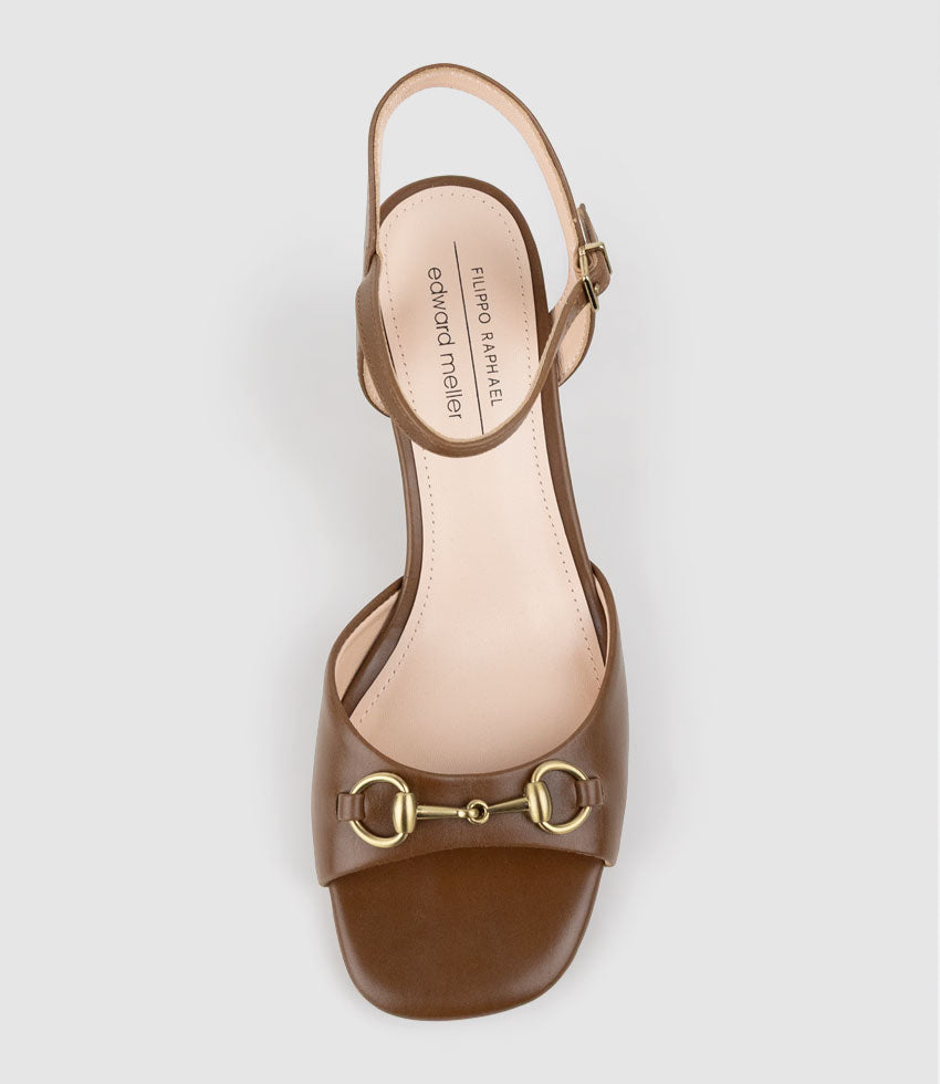 SATO65 Sandal with Trim in Tan Calf - Edward Meller
