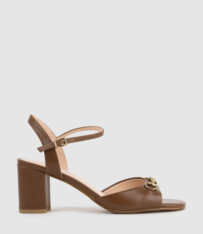 SATO65 Sandal with Trim in Tan Calf - Edward Meller