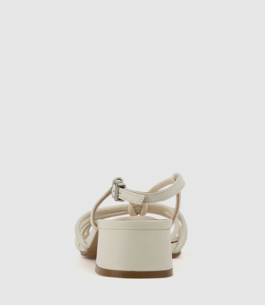 SYAN35 Tubed Knot Sandal in Offwhite - Edward Meller