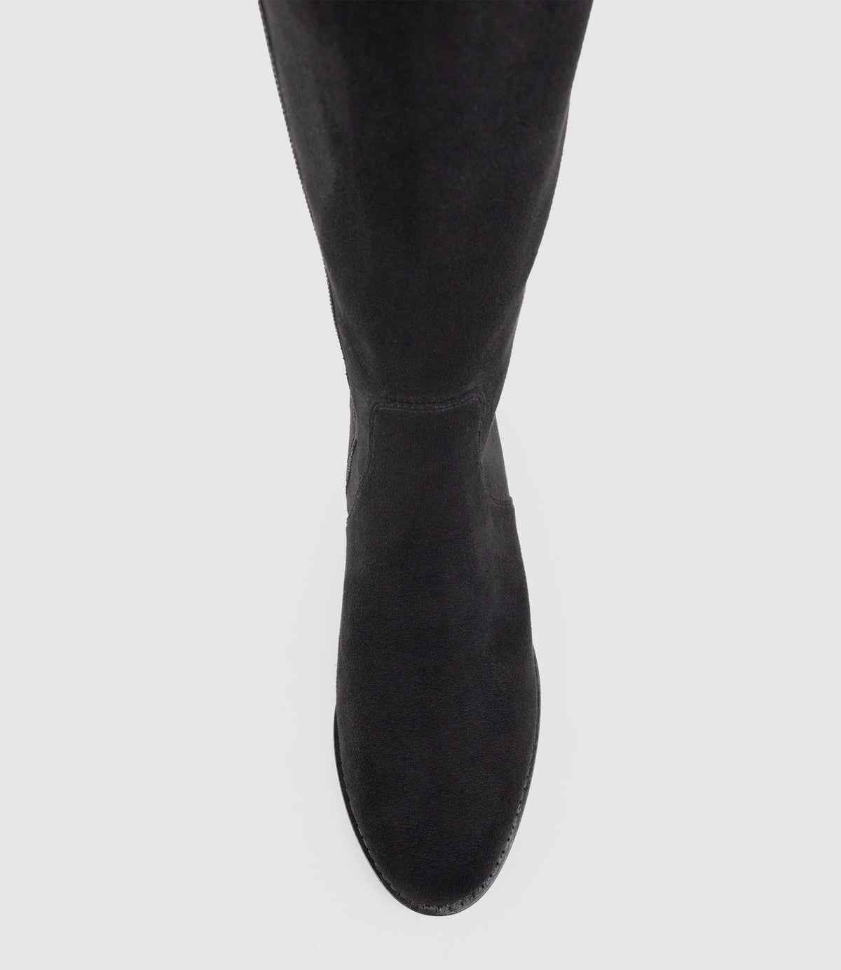 VIM30 Knee High Stretch Boot in Black Suede