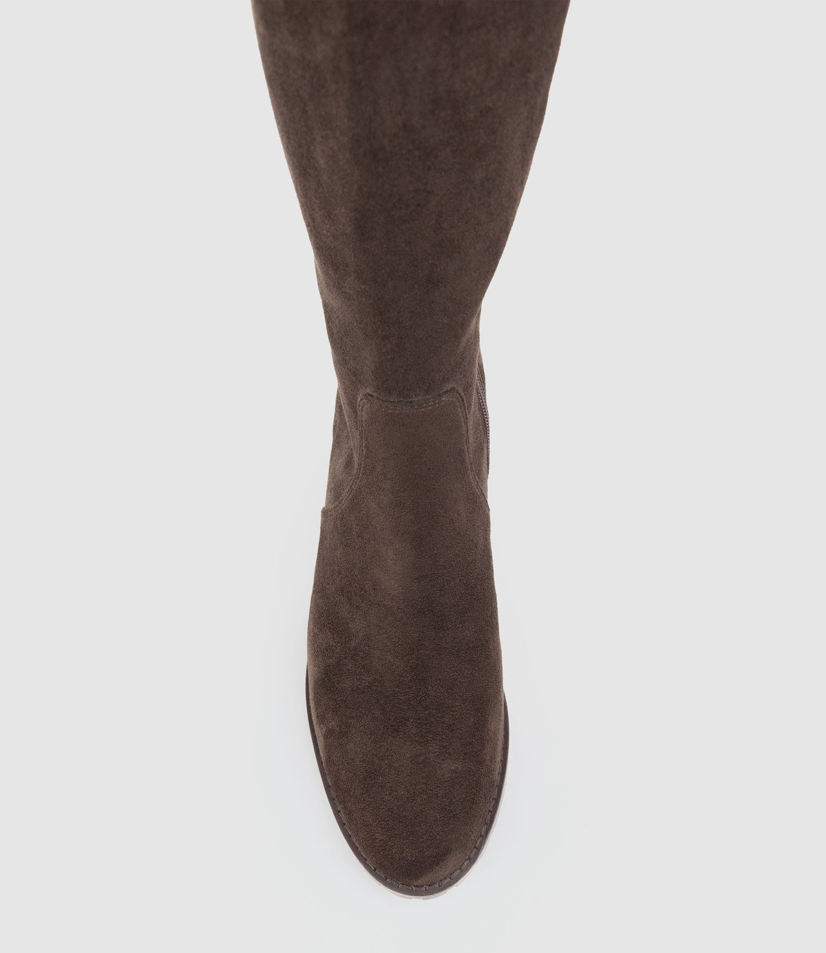 VIM30 Knee High Stretch Boot in Chocolate Suede