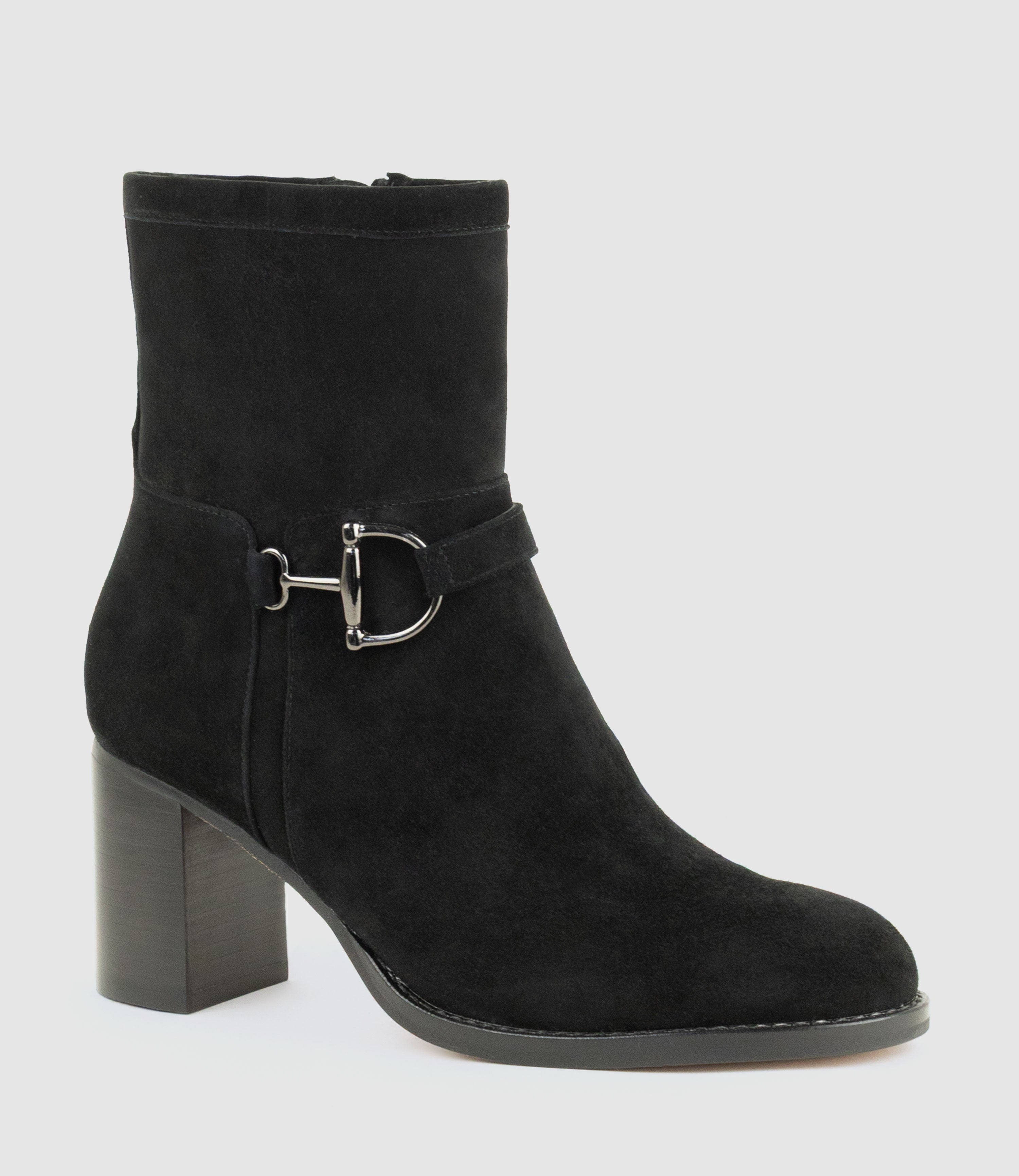 ZIERA70 Ankle Boot in Black Suede - Edward Meller