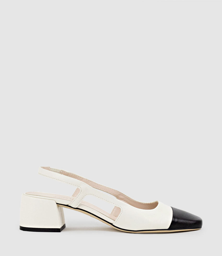 Toe cap slingbacks Clearance