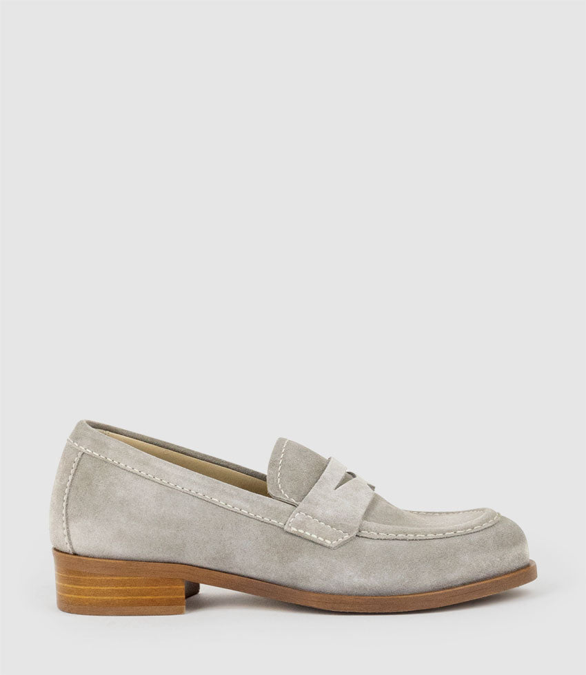 DOMINIC Moccasin in Pebble Suede - Edward Meller