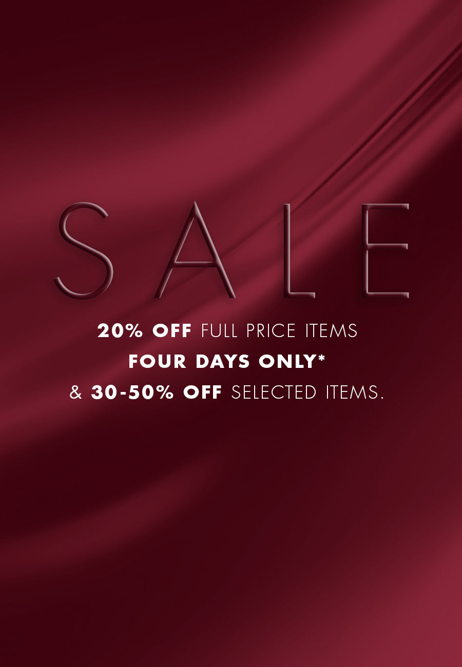 The End of Season Sale. 20% off full price items, four days only* & 30 - 50% off selected items. SHOP NOW 