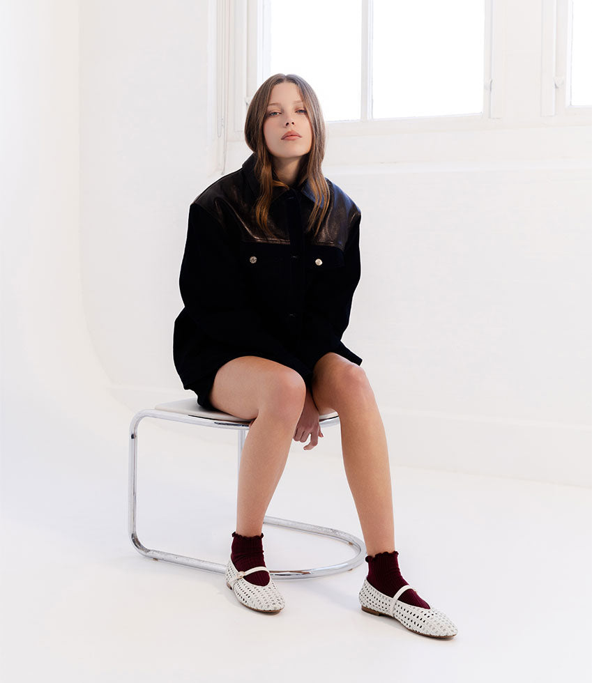 FALIN Woven Ballet in Offwhite - Edward Meller