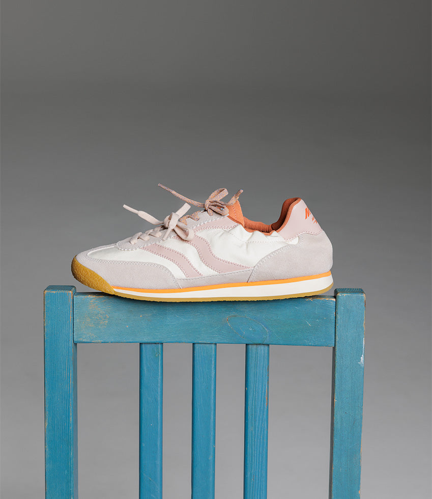 JOVIAL Elastic Sneaker in Offwhite Combo - Edward Meller