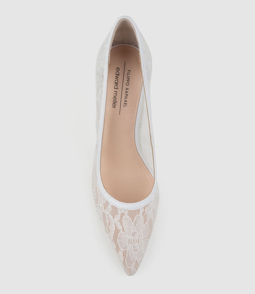 ANDREA100 Stiletto Slingback Pump in Gold Silk - Edward Meller