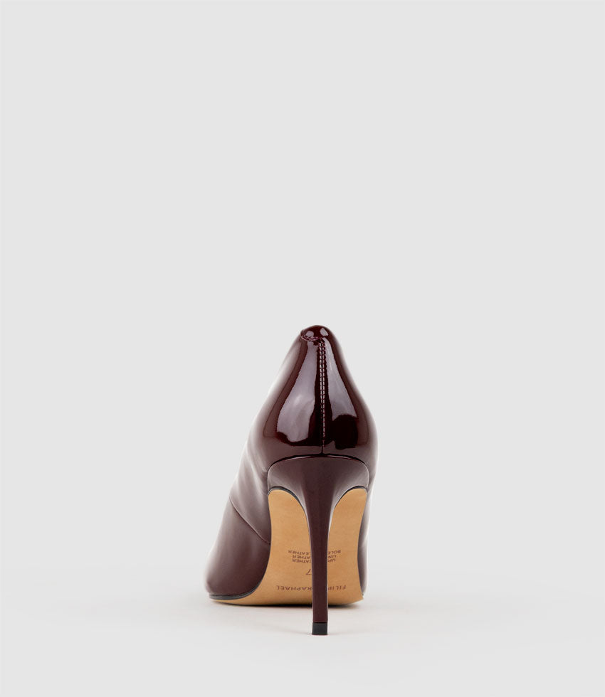 AISHA85 Pointed Pump in Wine Patent - Edward Meller