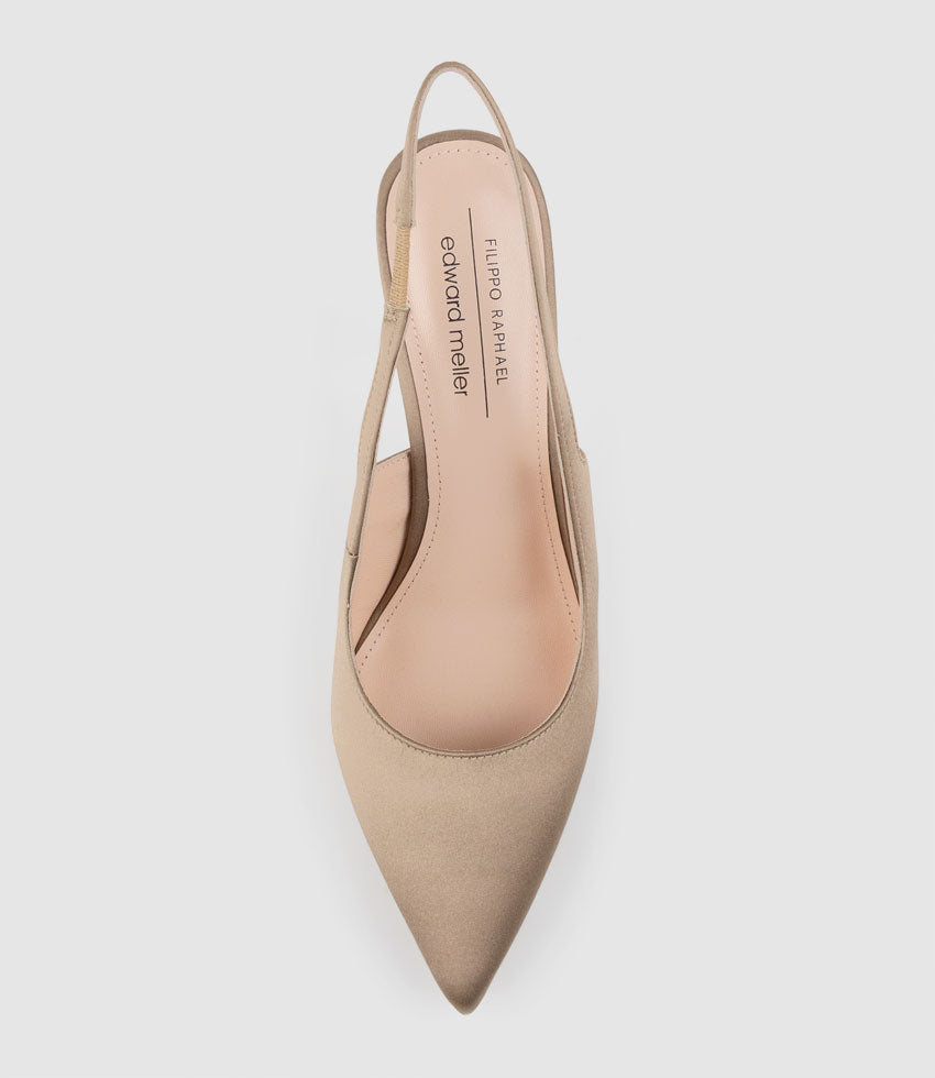 ANDREA100 Stiletto Slingback Pump in Animal Silk - Edward Meller