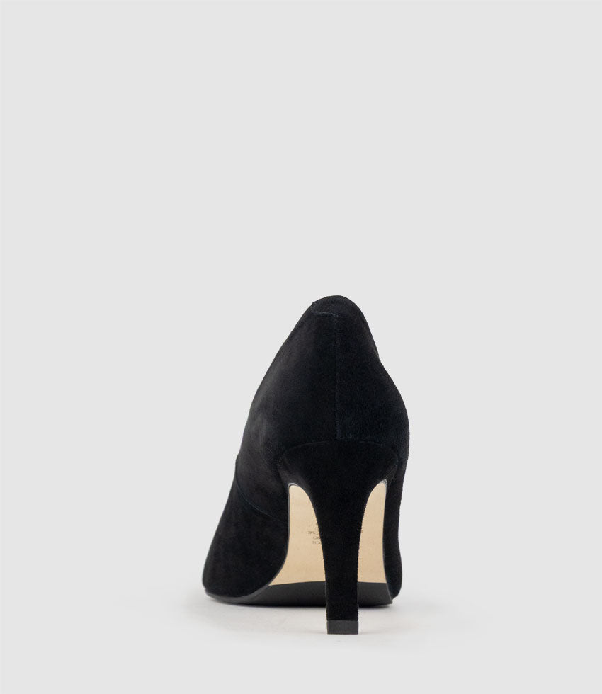 AURIL75 Pump in Black Suede - Edward Meller