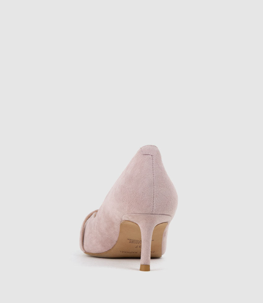 AVERE55 Choked Pump in Petal Suede - Edward Meller