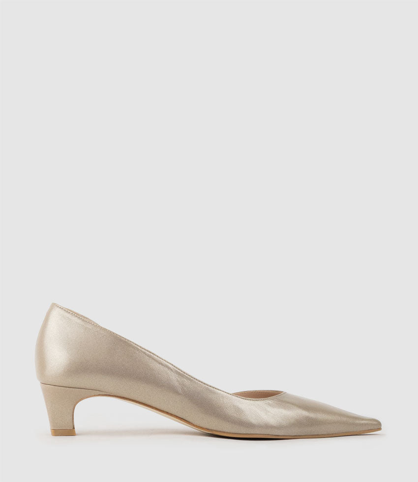 BASTILLA40 DOrsay Pump in Platino - Edward Meller