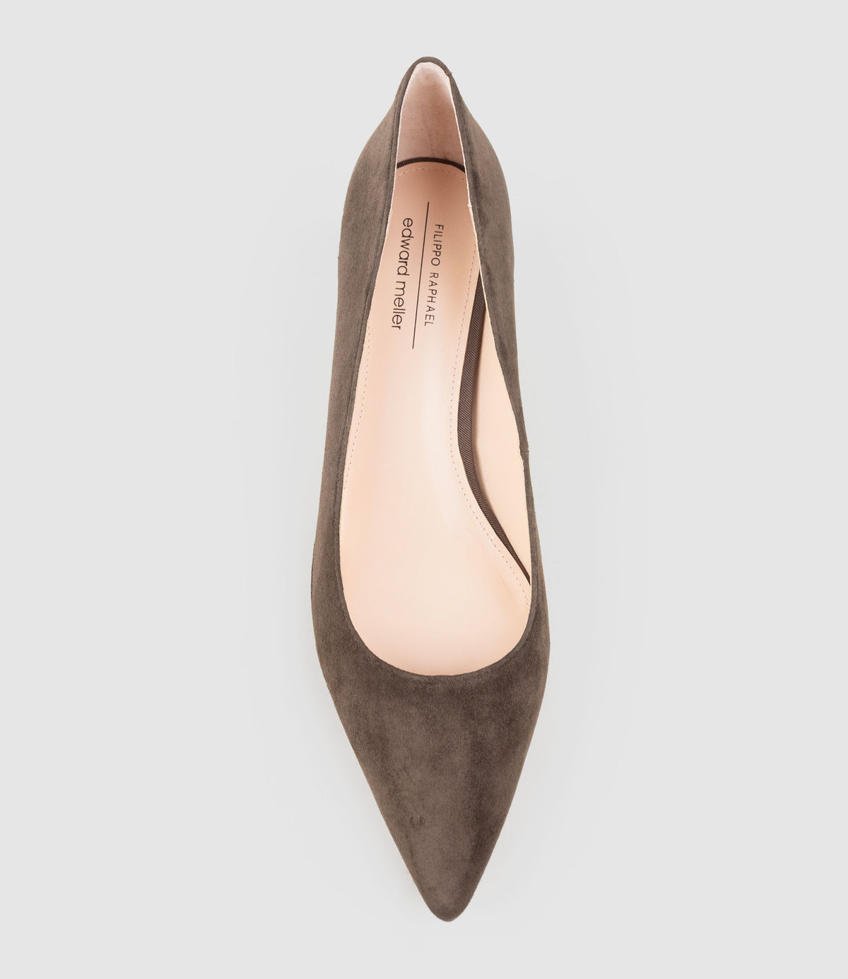 BETA55 Block Heel Pump in Chocolate Suede - Edward Meller