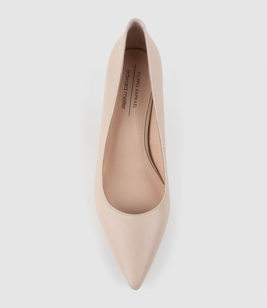 ELMA30 Pointed Pump in Leopard Calf Hair - Edward Meller