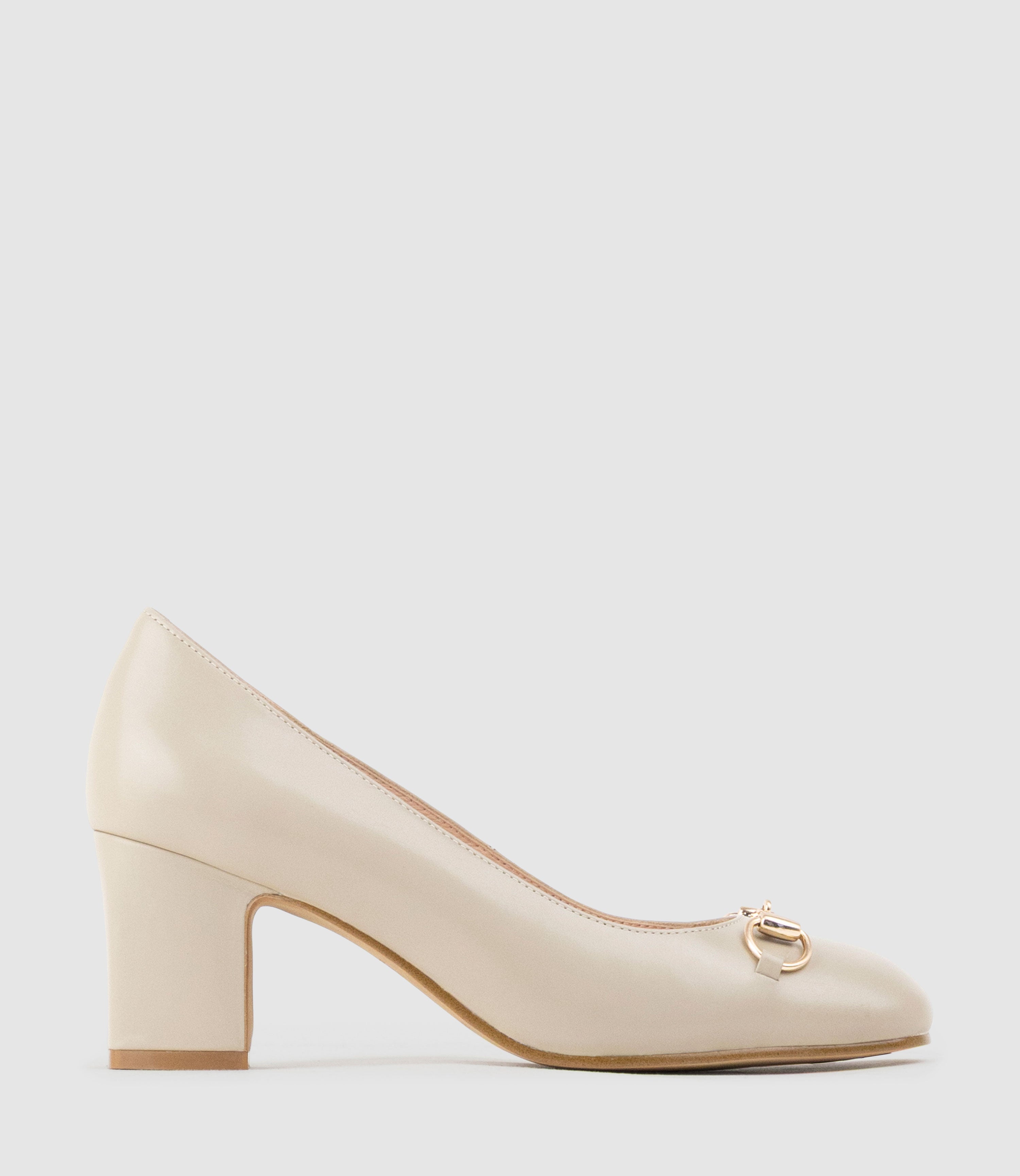 CHANELLE65 Pump with Trim in Ash Calf - Edward Meller