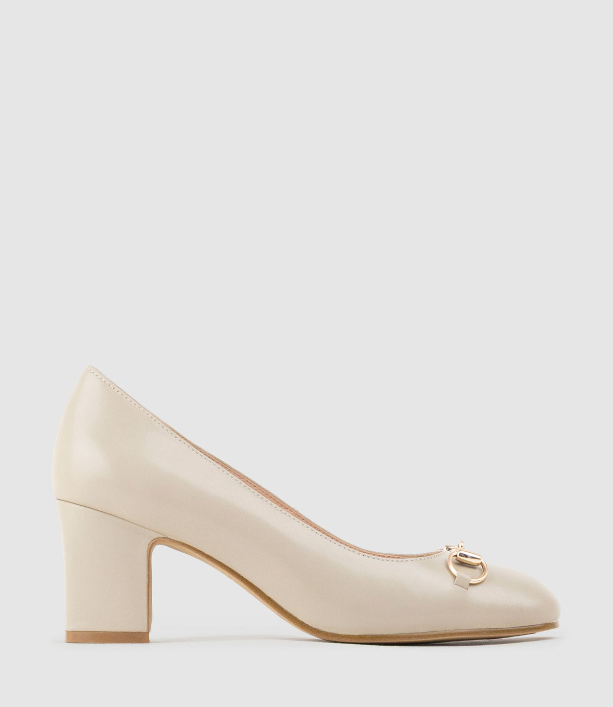 CHANELLE65 Pump with Trim in Ash Calf