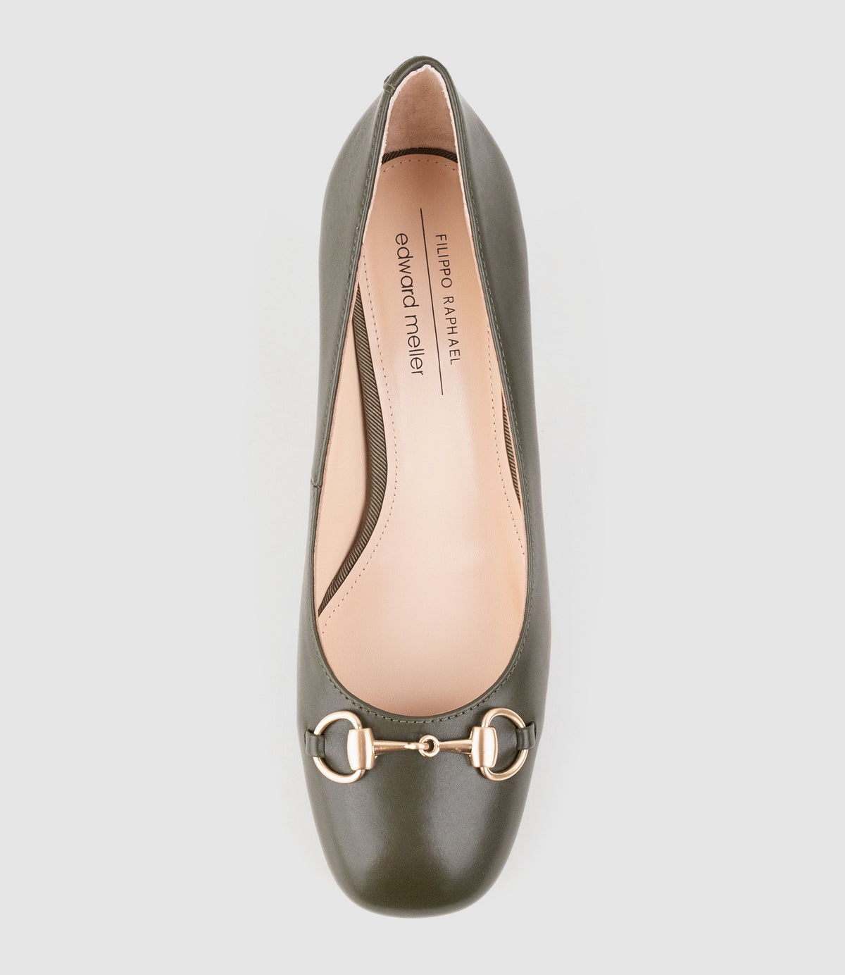 CHANELLE65 Pump with Trim in Olive Calf - Edward Meller