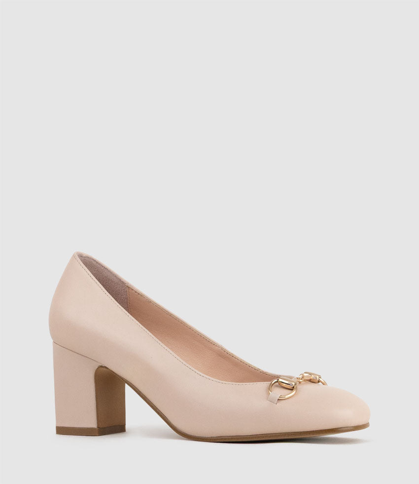 CHANELLE65 Pump with Trim in Shell Calf - Edward Meller