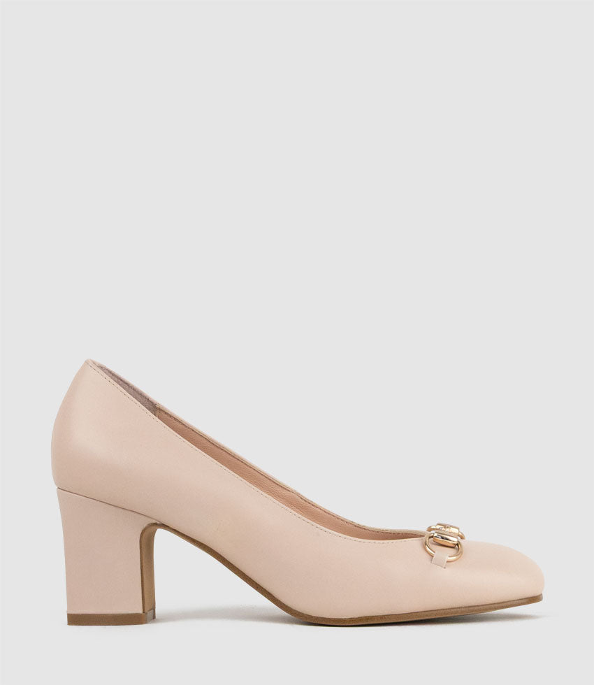 CHANELLE65 Pump with Trim in Shell Calf - Edward Meller
