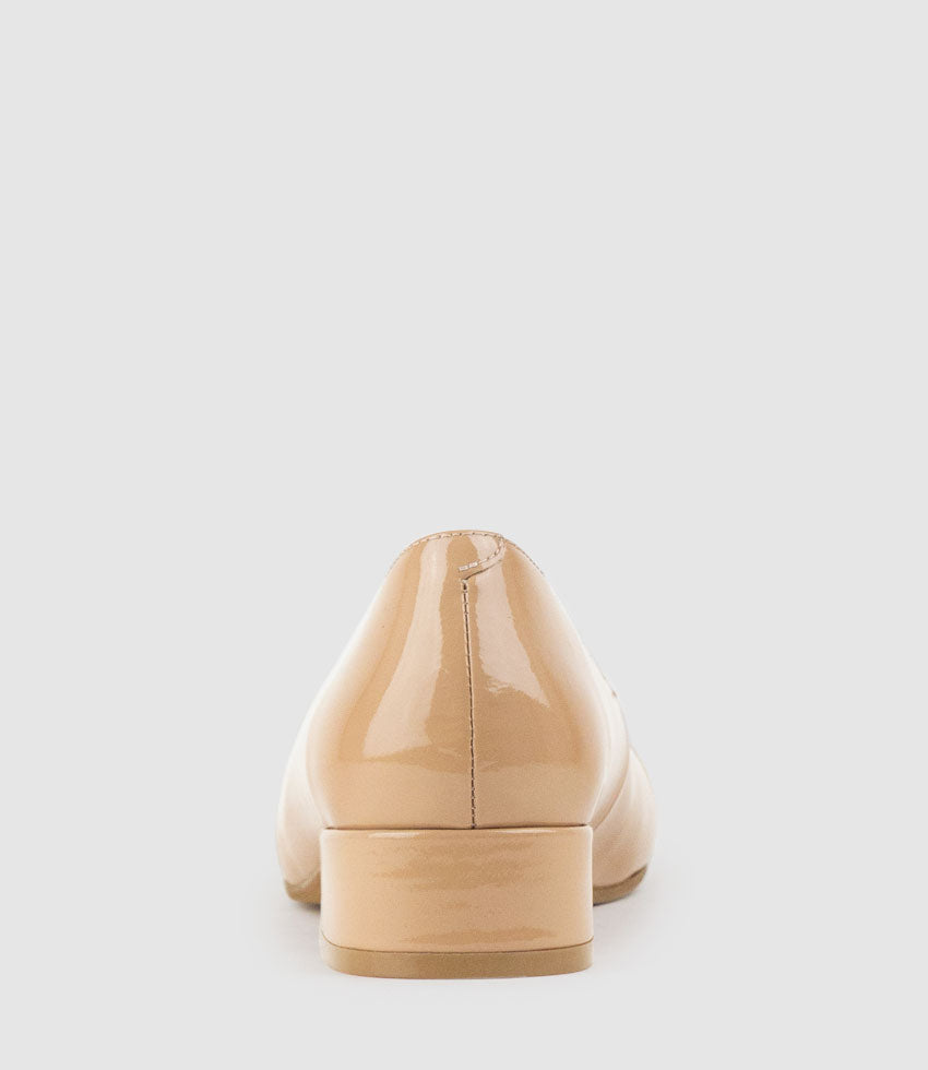 CLOVER30 Pump with Trim in Nude Patent - Edward Meller