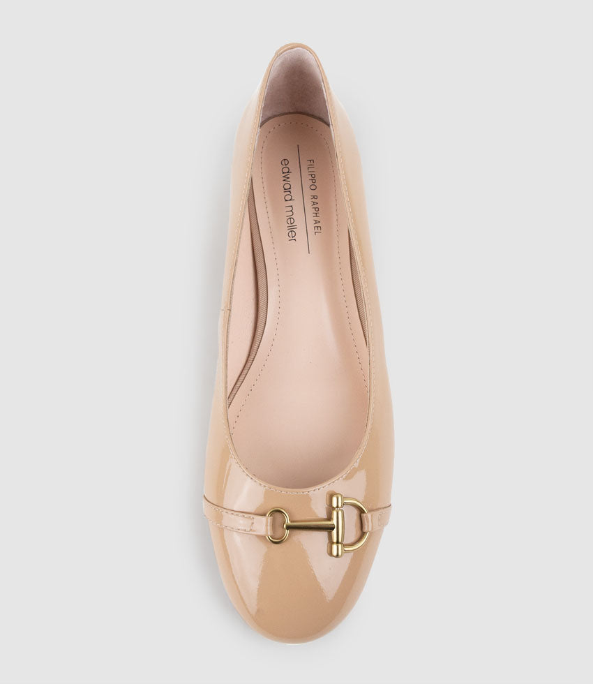 CLOVER30 Pump with Trim in Nude Patent - Edward Meller