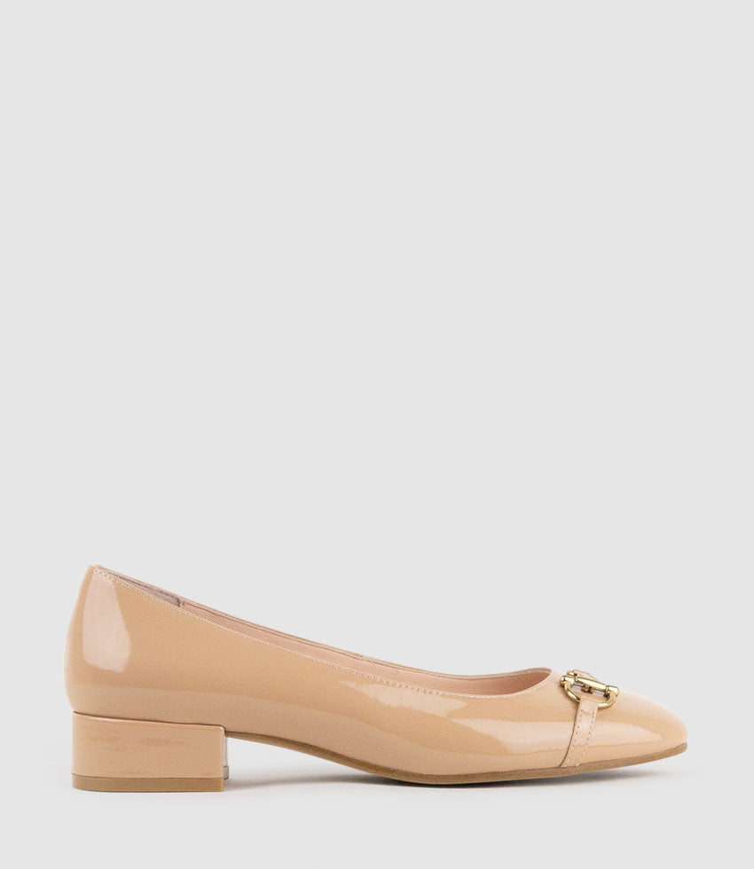 CLOVER30 Pump with Trim in Nude Patent - Edward Meller