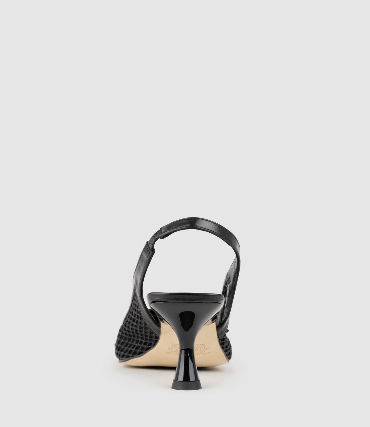 DAMSEL60 Mesh Slingback in Black