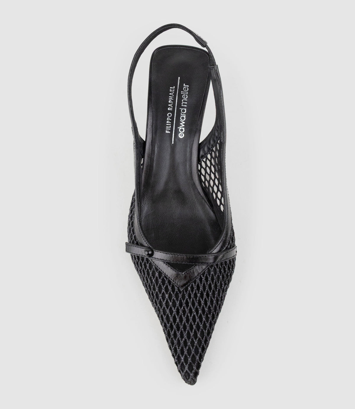 DAMSEL60 Mesh Slingback in Black