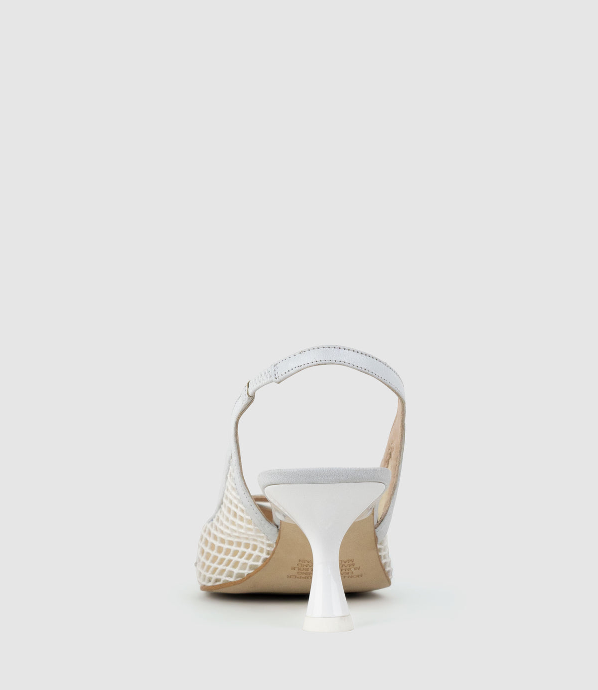 DAMSEL60 Mesh Slingback in White