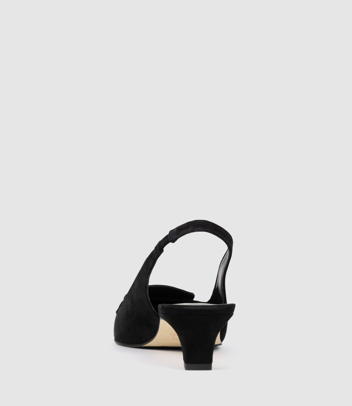 DIANE40 Albert Throat Slingback in Black Suede