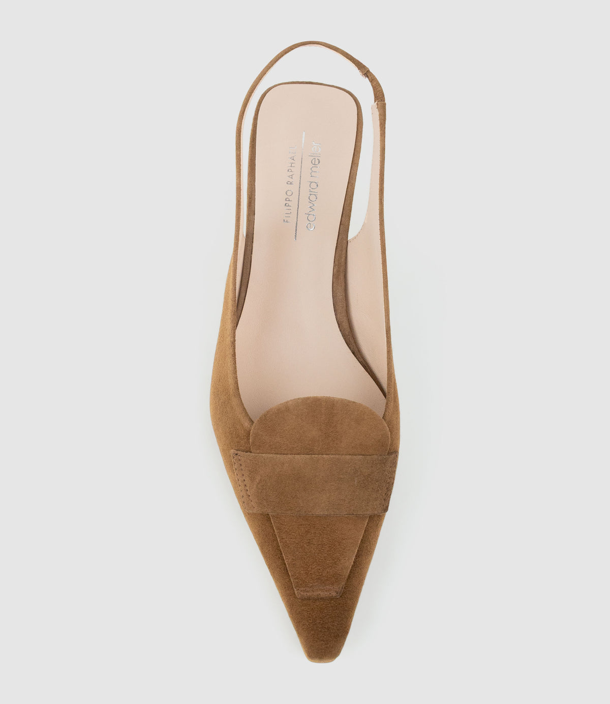 DIANE40 Albert Throat Slingback in Tan Suede