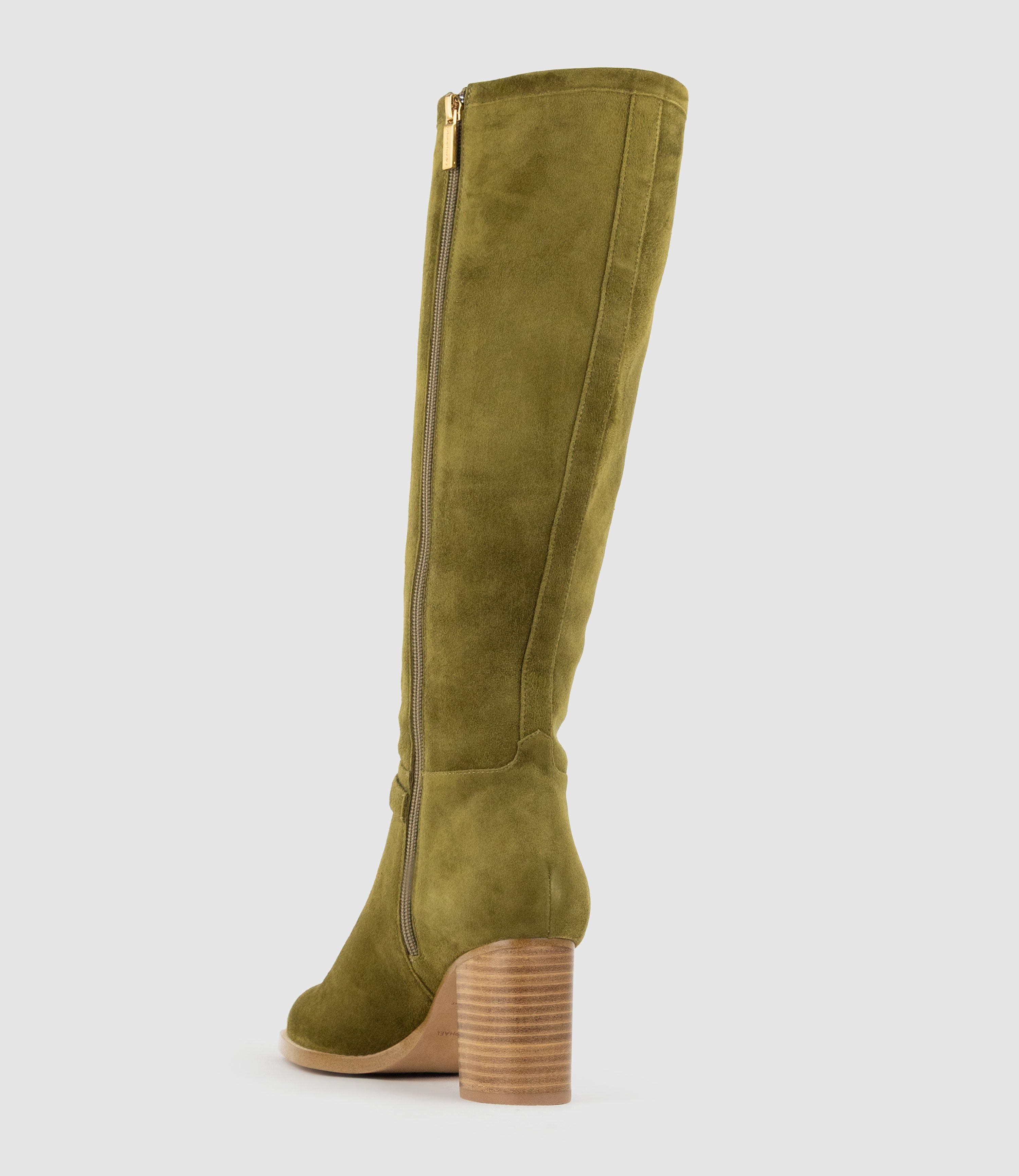 VIRTUAL70 Knee High Boot in Military Suede
