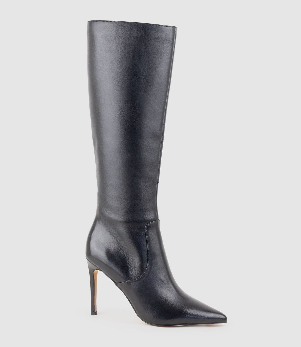 VALENTINA100 Stiletto Knee High Boot in Black
