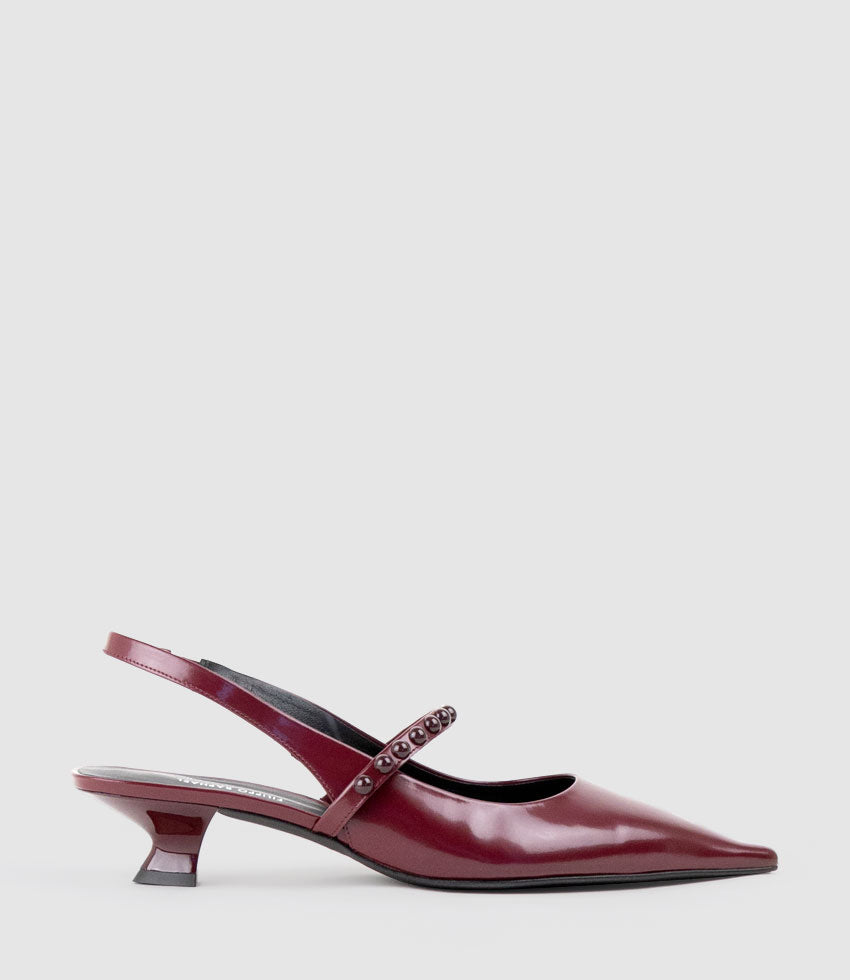 DUFFY30 Slingback Maryjane in Burgundy