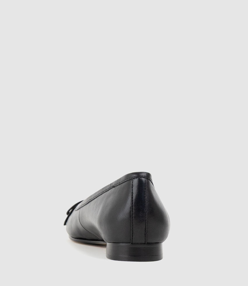 EASTON Cap Toe Ballet in Black - Edward Meller