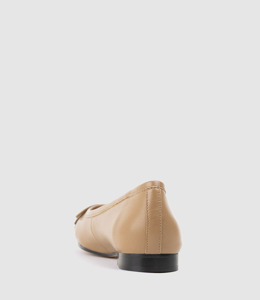 EASTON Cap Toe Ballet in Latte - Edward Meller