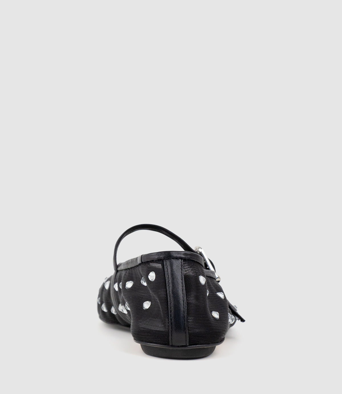 ELMIRA Mesh Ballet with Crystals in Black