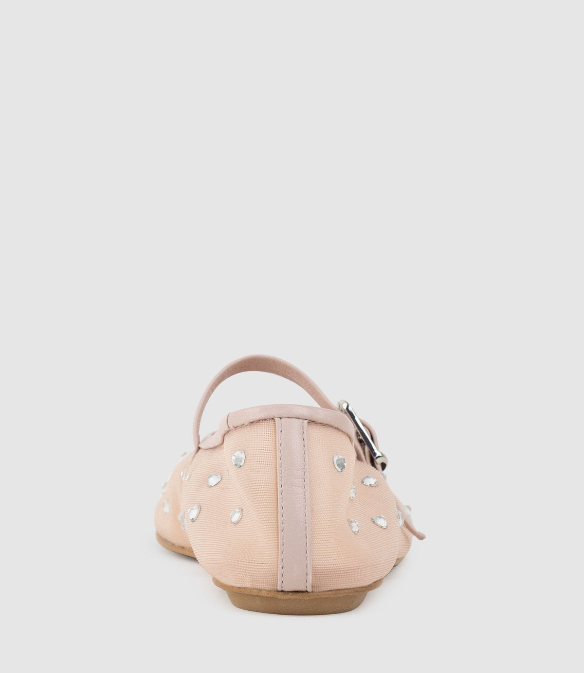 ELMIRA Mesh Ballet with Crystals in Nude