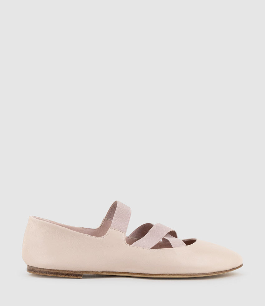 EMALINE Crossover Elastic Ballet in Nude - Edward Meller